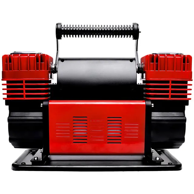 High-Power Metal Double-Cylinder Air Pump Tire Inflator for Vehicles for SUV Trucks Agricultural Vehicles Off-Road Desert Cars