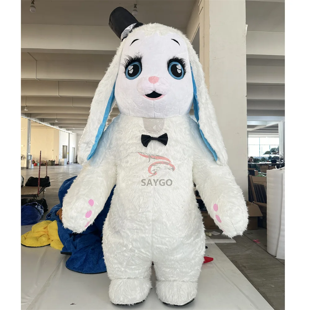 Lop Ear Bunny Plush Doll Mascot Costumes 2m Inflated Drooping Ear Rabbit Mascot Costume Hare Suits for Sale