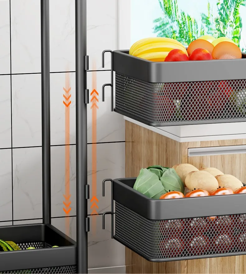 Multifunctional Storage Rack Perfect for Kitchen Bathroom