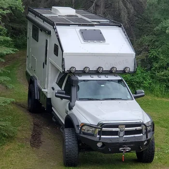 Fiberglass Slide-in Camper Pickup Camper Trailer 4x4 Lightweight Shell ...