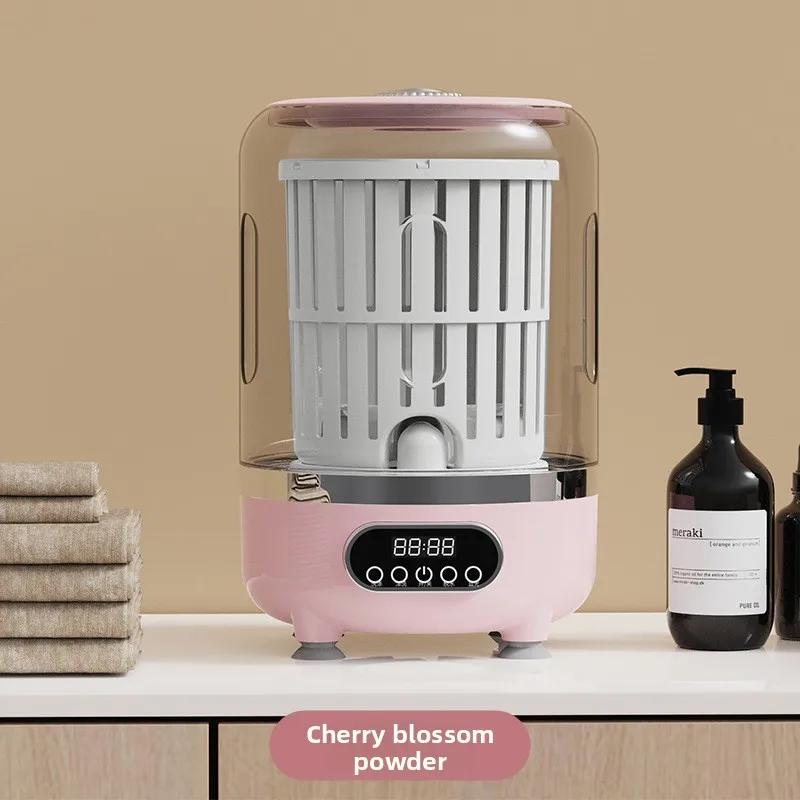 Logo Custom 3000MAH USB Top-Loading Automatic Mini Portable Plastic Washing Machine with aperçu 2