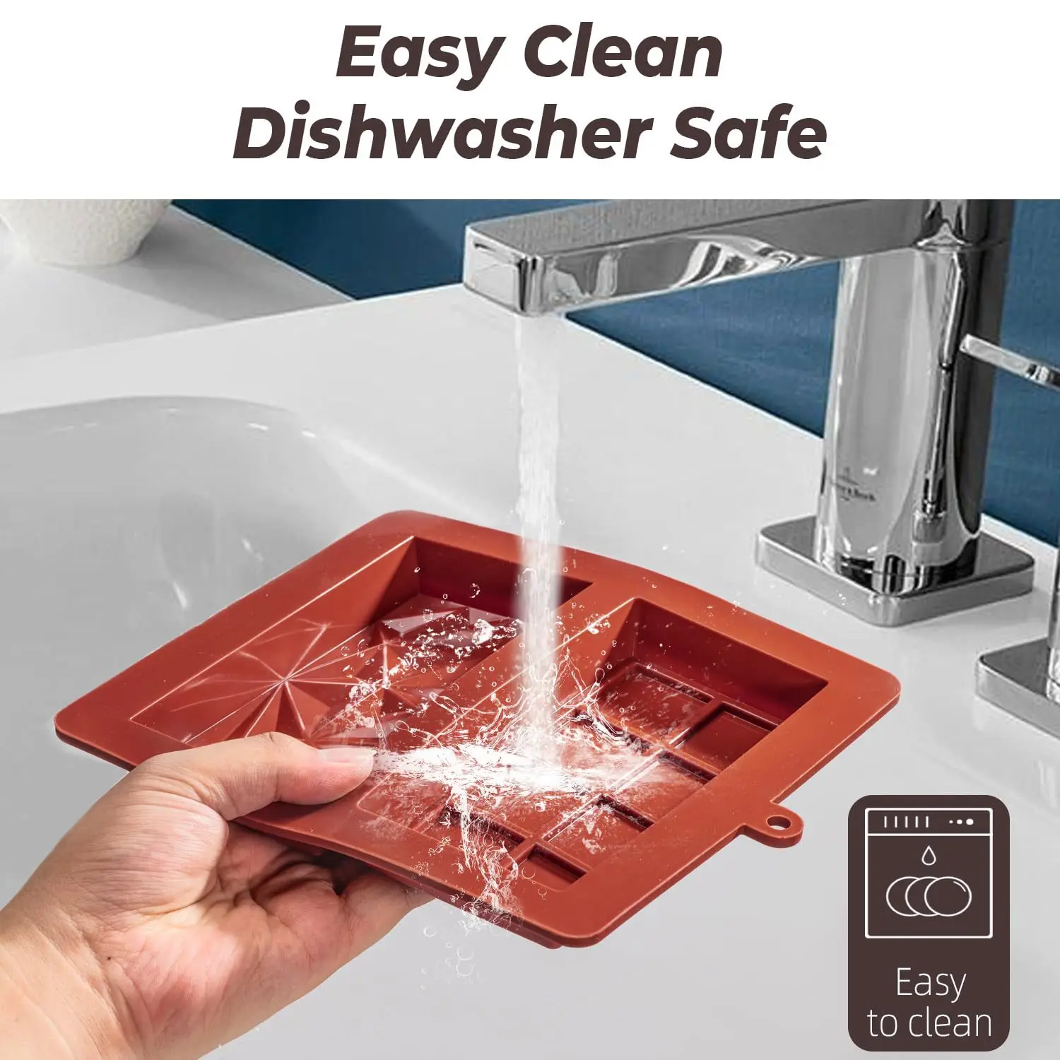 Dual-Pattern Silicone Chocolate Mold, Food-Grade BPA-Free Silicone Mould for DIY Chocolate Making Easy Release  Baking Tool supplier