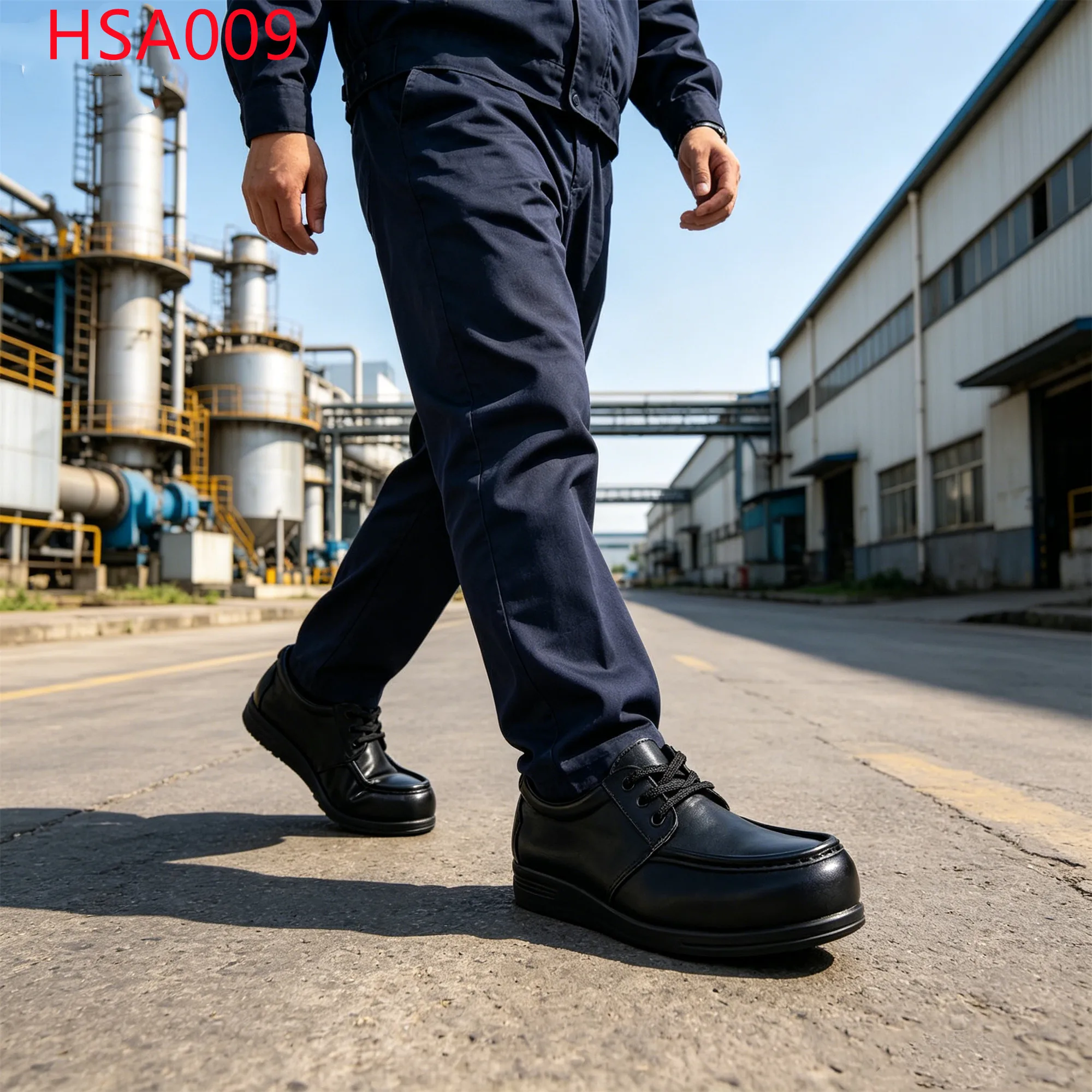 LXG, Scarpe di sicurezza per manager con puntale in acciaio, allacciatura, ispezione attrezzature, visita in officina, calzature da lavoro antipenetrazione HSA009