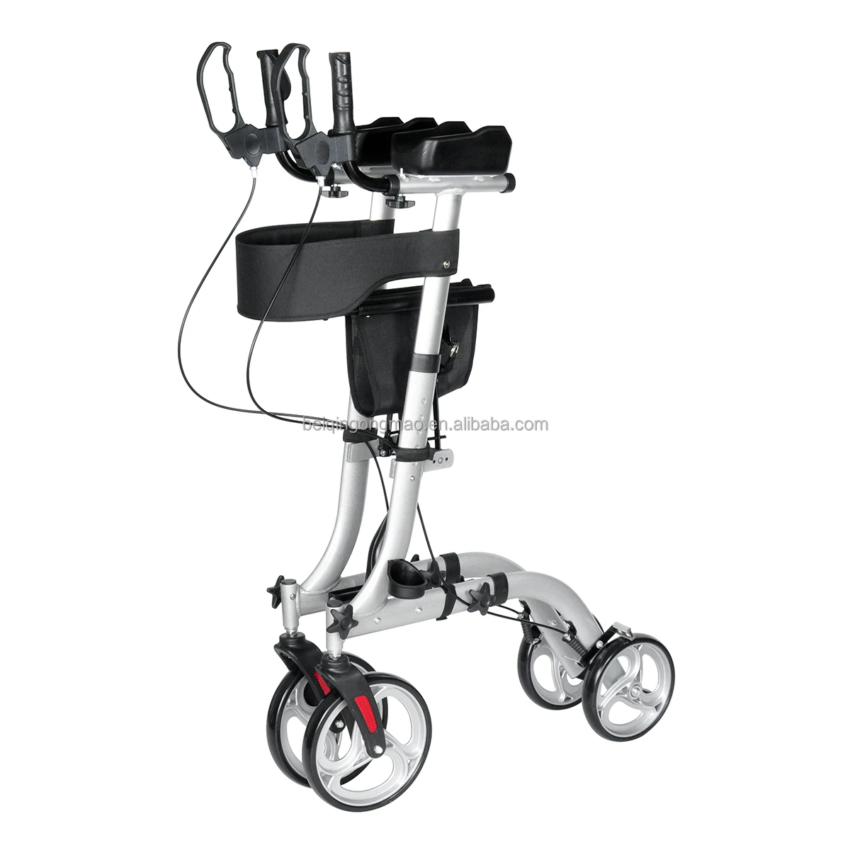 Folding Adjustable Aluminum Lightweight Walker Rollator Wheelchair