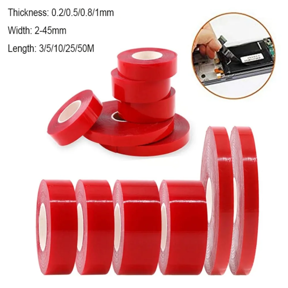 High Temperature Adhesive Red Liner Double Dide Pet Transparent Film