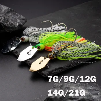 New PVC Bearded Man Baffle Lure Anti-Hanging 7G/9G/11G/14G/21G Rotating Sequins for Trout & Bass Bottom Fishing Ocean Beach – Lure – view 3