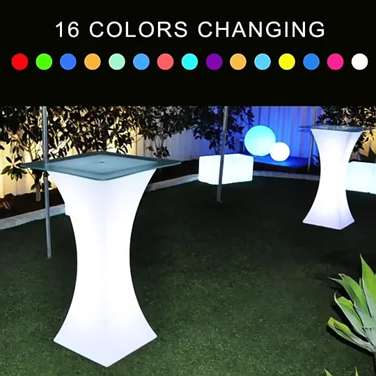 Cheap Bar Table And Chair Sets /led Light Up Bar Cocktail Tables