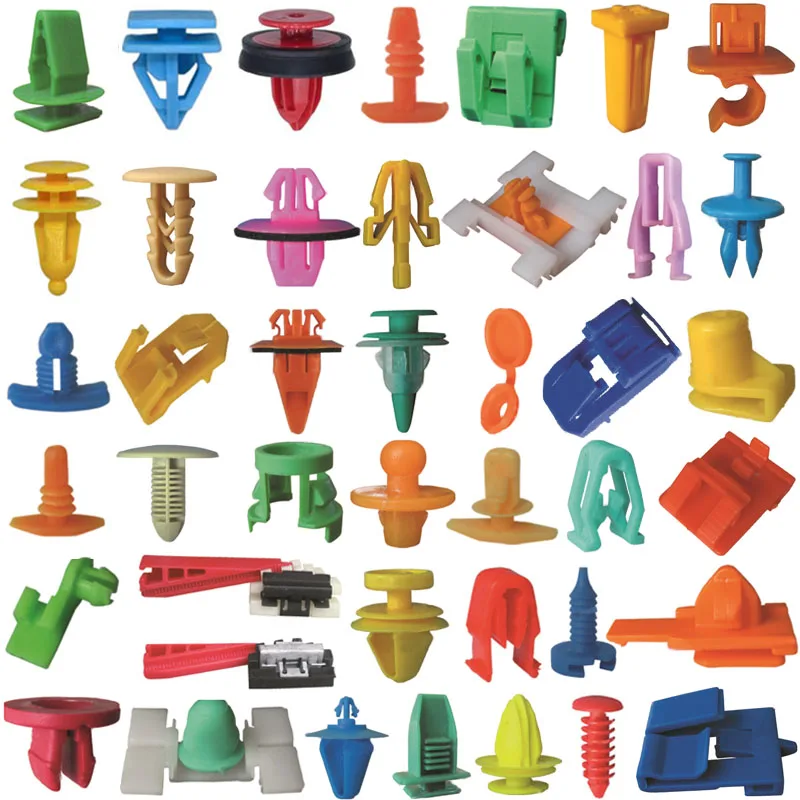 Car Push Retainer Clips & Auto Fasteners Most Popular Sizes Nylon Bumper Fender Rivets Bumper Plastic Clip