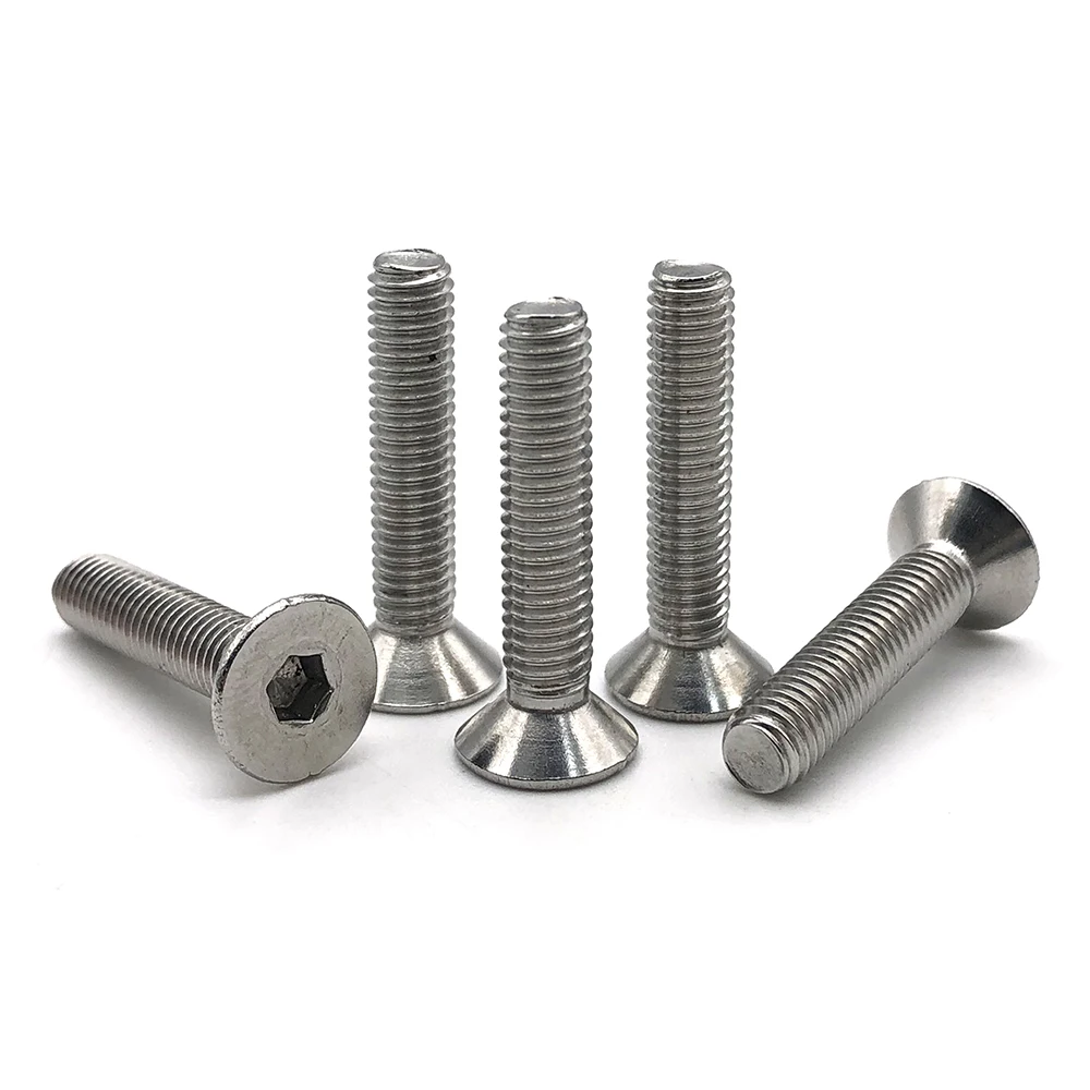 M7 Countersunk Head Screw Stainless Steel/steel Din965 Flat Head Cross