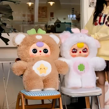 Poupée Mystère Baby Three Bunny – 15 Cm, Peluche Kawaii Avec Tenue Aléatoire – Collection 13 Modèles (dont 1 Caché)