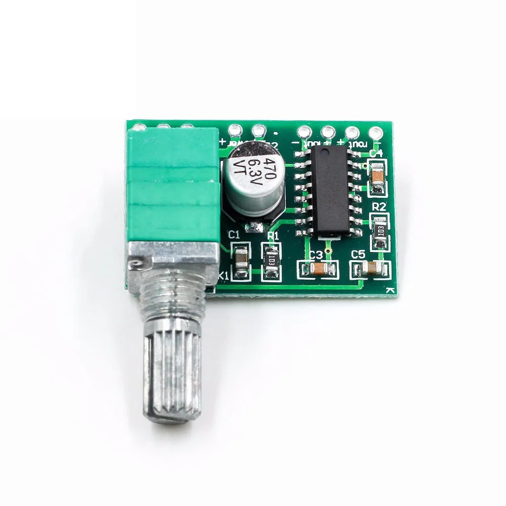 5 Pezzi Scheda Amplificatore Mini PAM8403 3W+3W - Alimentazione 5V Modulo Digitale Doppio Canale