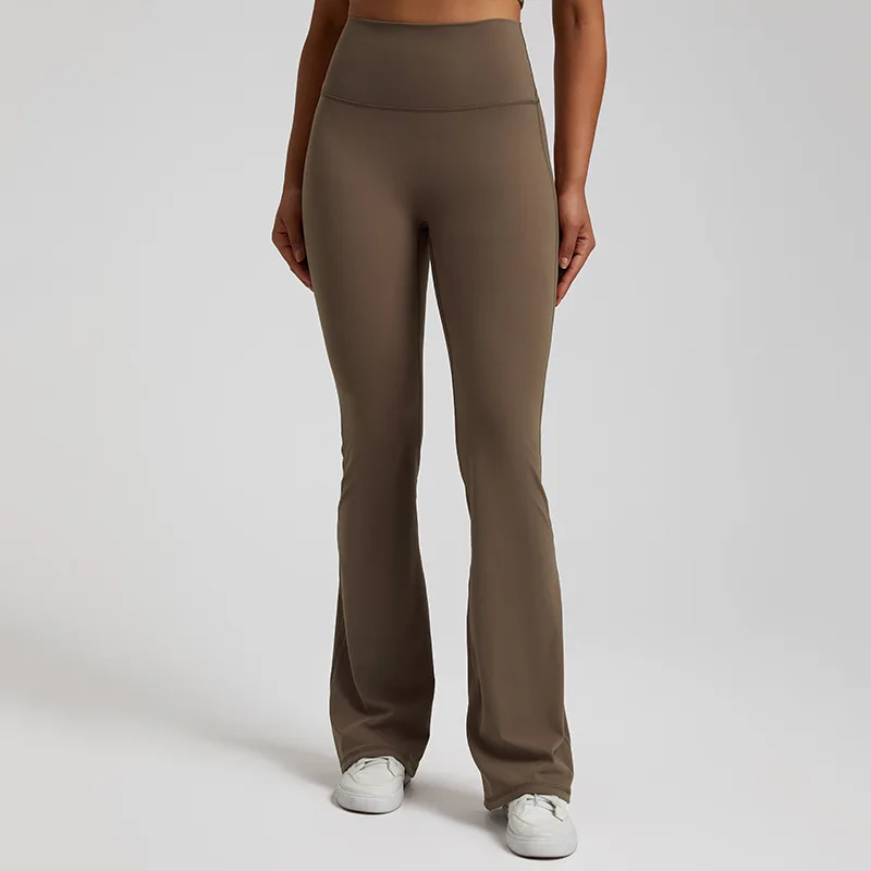 4069 Wholesale Custom Logo High Waisted Boot Cut Yoga Pants  for Women Long Bootcut Flare Leggings