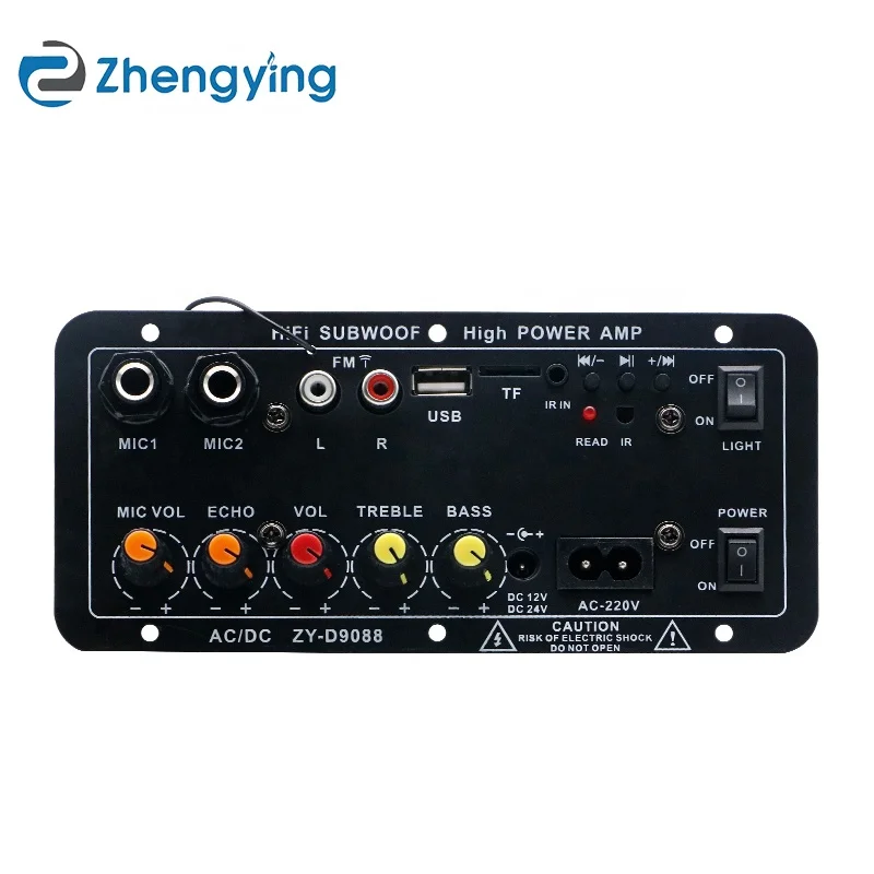 Dartzeel High-Power Karaoke Hifi Amplifier Board 12V/24V Mono Subwoofer with Low Noise Metal Material