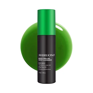 Private Label Body Peeling Shot Cleanser Spray Moisturizer Hydrate Nourish Fast Absorbing Tea Tree Camellia Oil Acne Spray