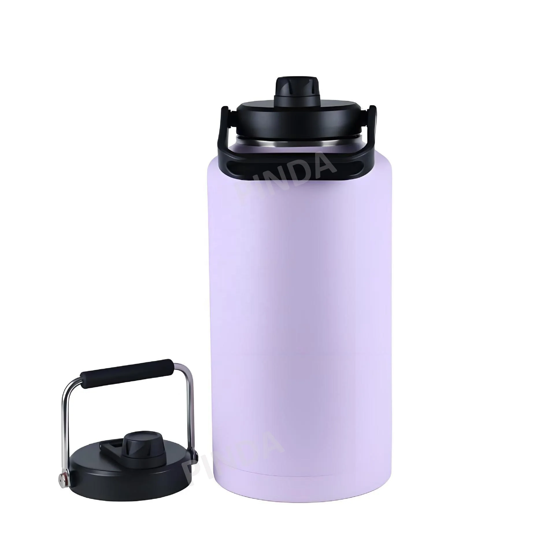 XACIOA 1 Gallon Jugs 64oz 128oz Double Wall Vacuum Insulated Stainless Steel Leak-Proof BPA Free Eco-Friendly Boiling Water Safe