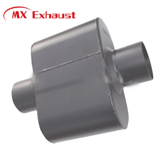 Universal Oval Flowmaster Performance Silencers Chambered Aluminized Steel AISI 409 Exhaust Muffler for Exhaust System
