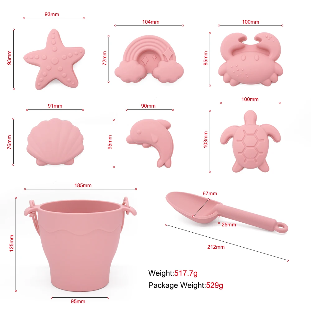 Factory Custom Bpa Free Summer Outdoor Play Children Kids Beach Bucket