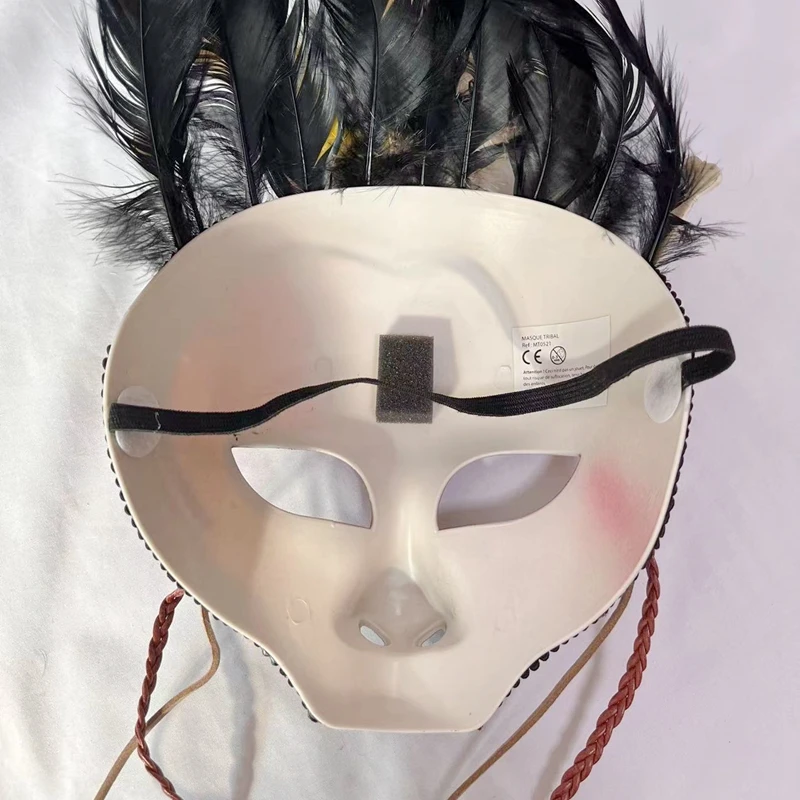 Black Magic Voodoo Face Mask For Sorcerer Costume Accessory - Buy ...
