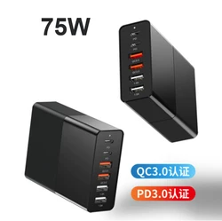 75 Вт с разъемом USB Type-C зарядное устройство держать подставка быстрой зарядки 3 0 доставки Зарядное PD адаптер для ноутбука MacBook ноутбуки телефоны