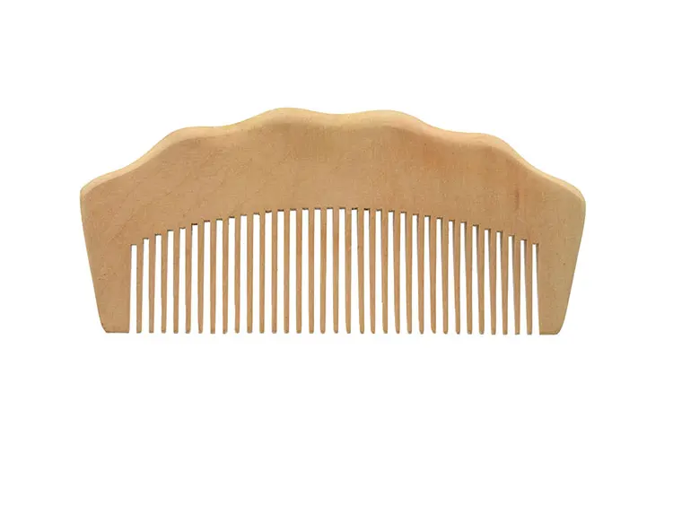 新设计竹梳子形状不规则防静电美发梳子用于个人护理美发工具 
