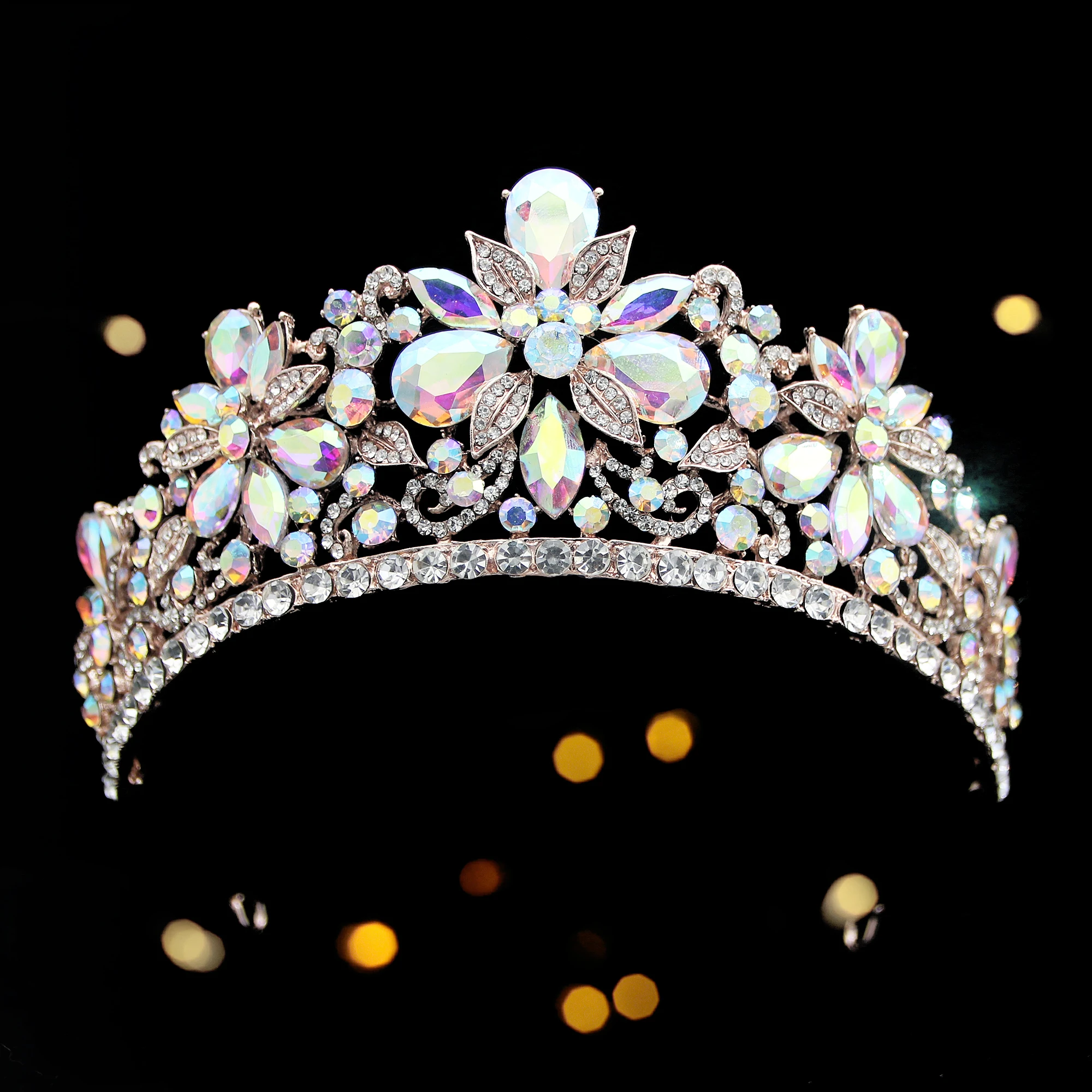 Crowns Pageant Big Rhinestone Tiaras Diamond Princess Crystal Bride Crystal Bride Tiaras for Bride Girls Ballet