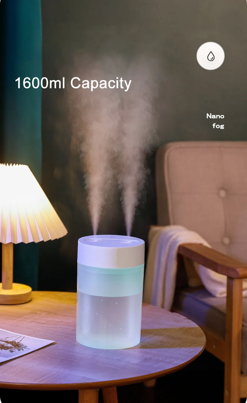 Ultrasonic Small Portable Aroma Essential Oil Diffuser Cool Spray Mist