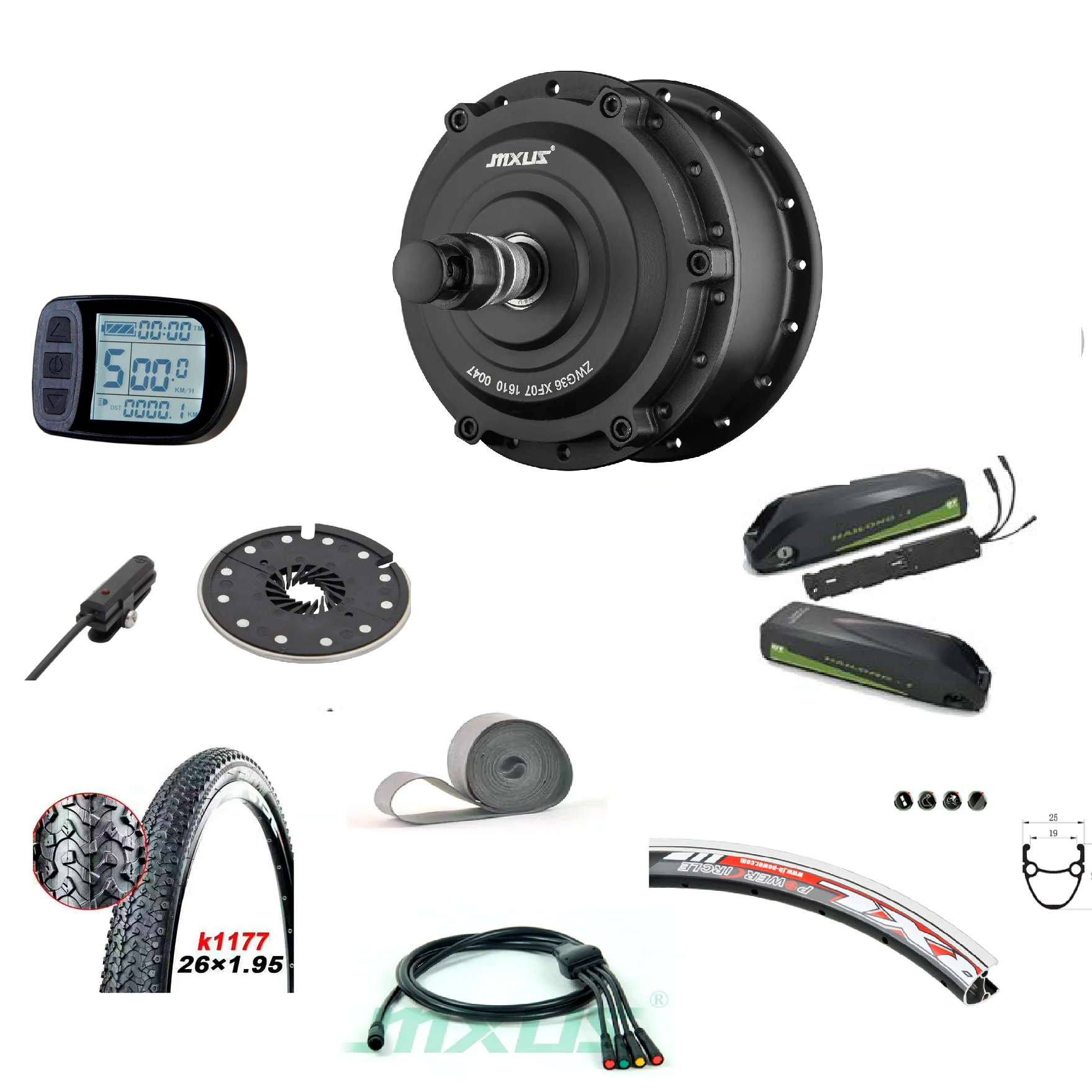 MXUS GDF11/GDR11 250w Hub Motor Kit for Folding Electric Bike