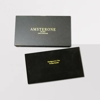 Customized Logo gift boxes for present luxury eco friendly packaging jewelry box black eco paper box