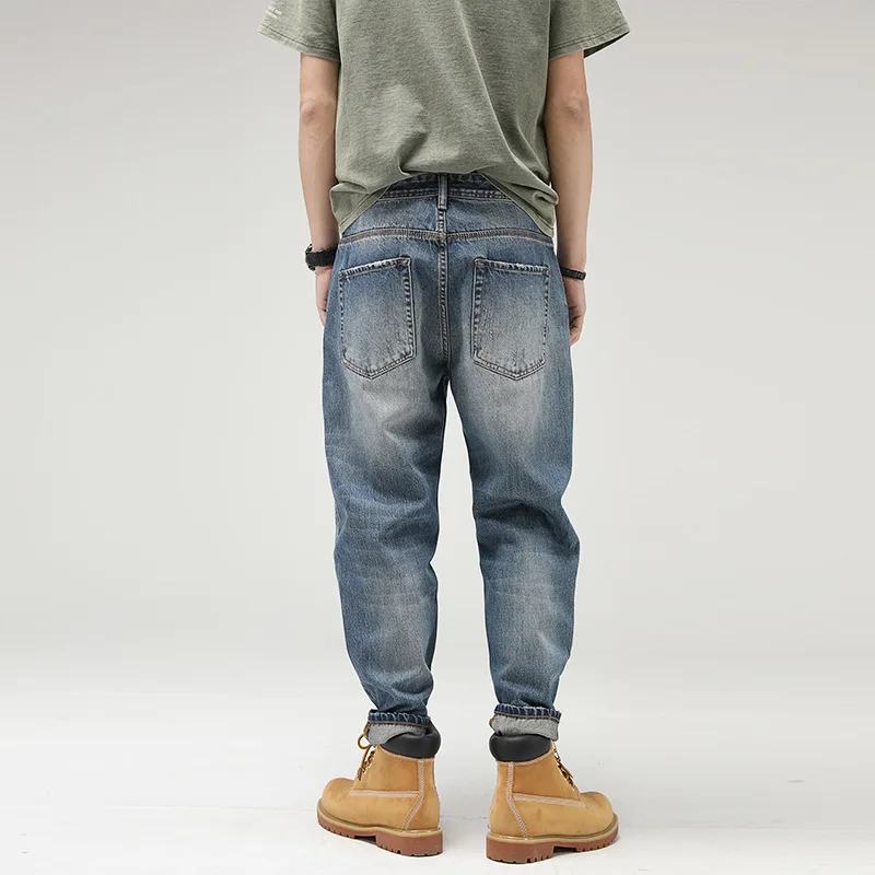 Pantalones Vaqueros De Estilo Retro Para Hombre,Jeans Rectos Holgados De  Marca A La Moda,De Talla Grande,Informales,Con Zanahoria,Anchos - Buy Nueva  Moda De Calle Denim Pantalones,Retro Marca De Moda Suelta Pantalones  Rectos,Los Hombres