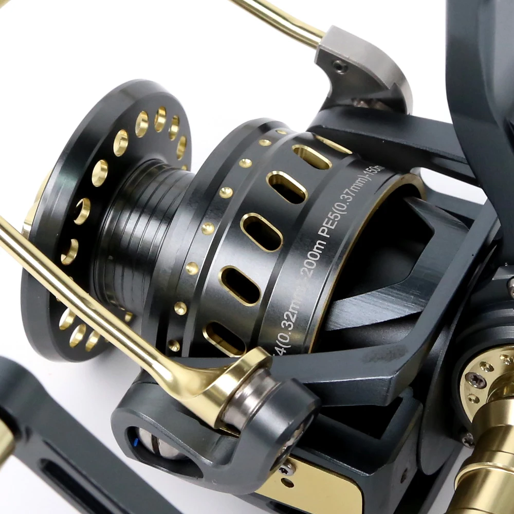 Полностью Металлическая рыболовная спиннинговая Катушка 8 + 1BB максимальная нагрузка 30 кг для морской рыбалки катушка спиннинга ловли тунца большая игра