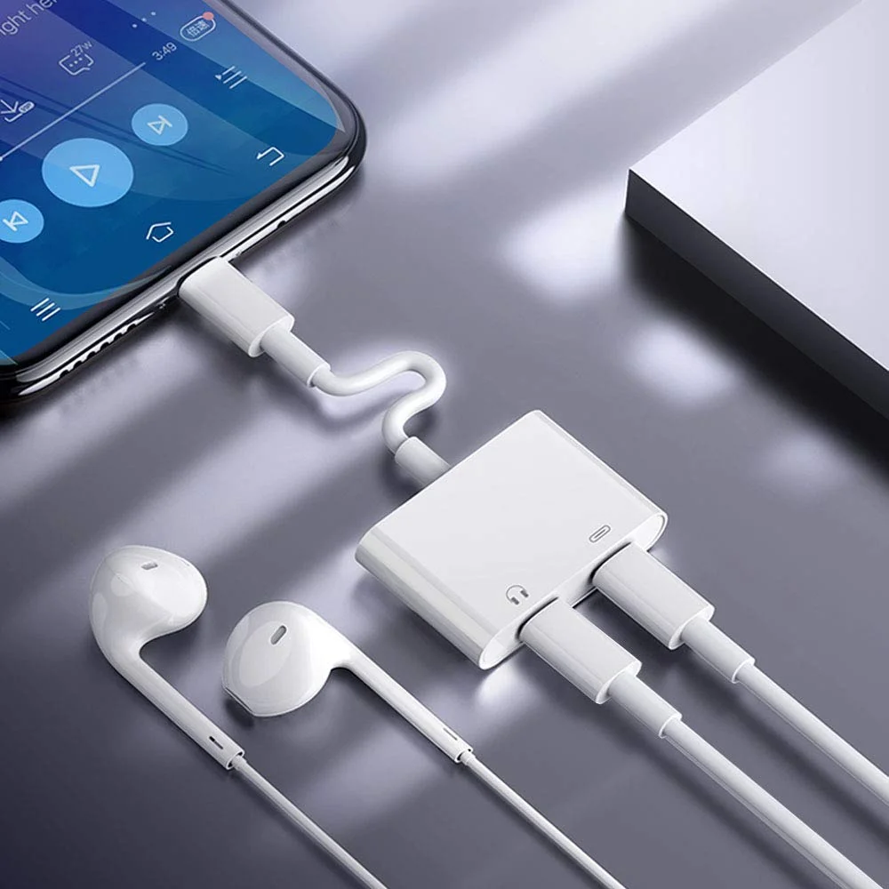 2 in 1 Dual Type C Adapter USB Type C Splitter Convertor Audio Phone Charging Charger Adapter for Xiaomi Vivo Android