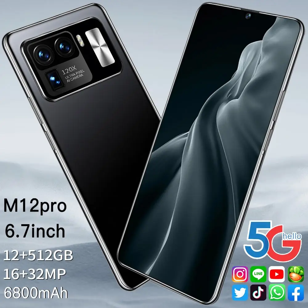 Оригинальный Смартфон M12 Pro,12 + 512 Гб,Android,4g,5g - Buy  Smartphone,Mobile Phone,Phone Product on Alibaba.com