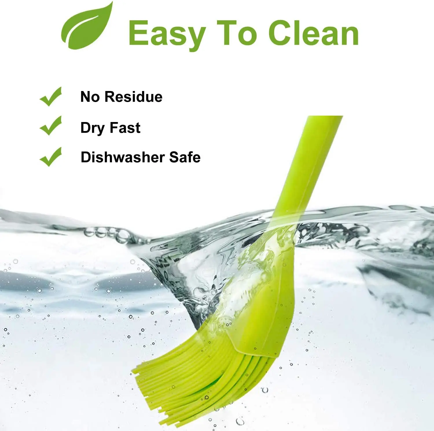 Silicone Basting Pastry Brush for Kitchen BBQ Use Food Safe Durable Reusable Eco-Friendly Spreading Oil Butter Pastries Baking details