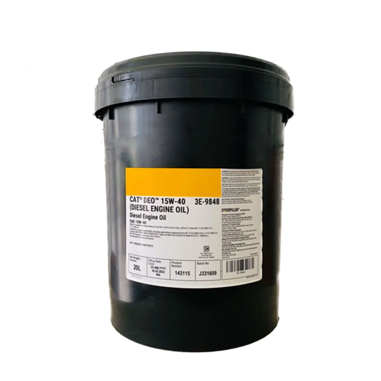 ディーゼルエンジンオイル / キャット デオ 15W-40、CI-4、ティア3