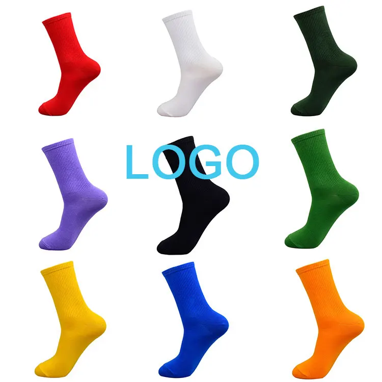 Stock Multiple Colors Cotton Soft Crew Socks for Women Men Winter Comfortable Blue Indoor Warm Yoga Bedroom Low Price Socks