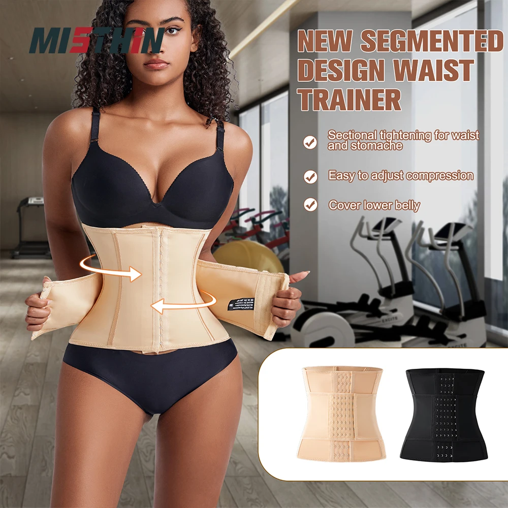 Custom Full Body Waist Cinchers Women Double Belt Trimmer Corset Enhance Waist Trainer Shaperwear Shaping Tummy Control Shaper