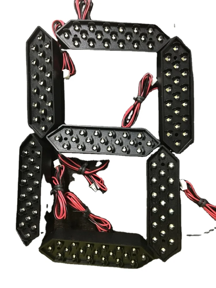 Outdoor Waterproof IR Control 7 Segment Iron Cabinet Led Clock Time Date Display Board Led Time and Temperature Sign