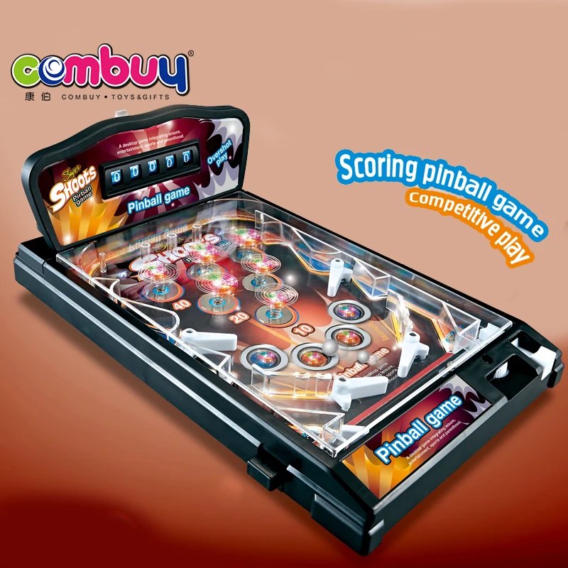 LED Light Music Counting Pinball Machine Black/Blue 2 Color