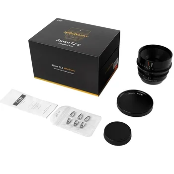 7artisans 35mm T2.0 Large Aperture Full Frame Cine Lens Manual Focus for Lei Ca L Sony E Nikon Z Mount Cameras DSLR Cinema Lens product image