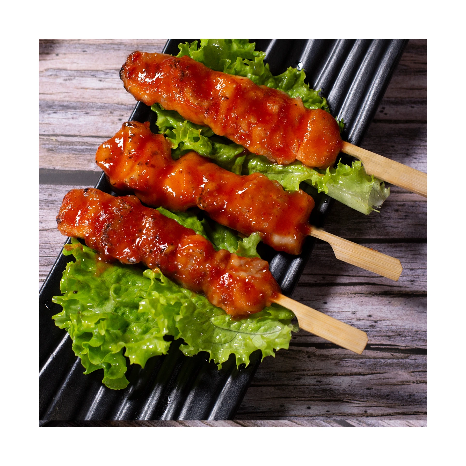 sweet and spicy chinese breakfast food pro chicken satay skewer
