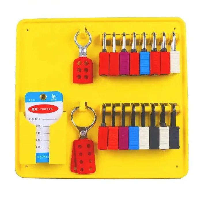 Open Plastic Lockout Tagout Station Board for Industrial Equipment ...