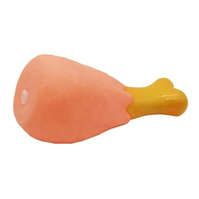 squeaky chicken leg dog toy