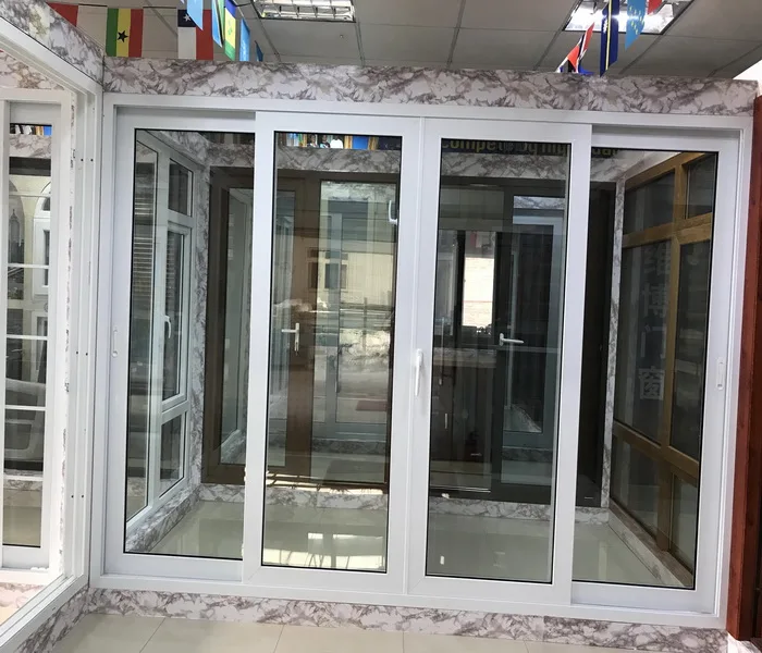 UPVC Sliding Door with Cheap Prices Pvc Patio Sliding Door with Grills