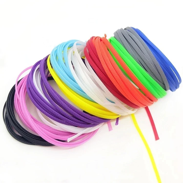 High Quality Pet Expandable Braided Flexible Cable Sleeving Custom Logo ...