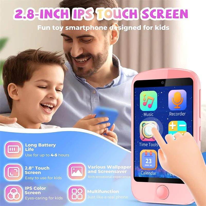 Linda Mía Hogar | Teléfono inteligente para niños para niñas, juguetes, regalos para niños de 3 a 10 años, Navidad, cumpleaños, juguetes para niños, pantalla Linda Mía Hogar | Teléfono inteligente para niños para niñas, juguetes, regalos para niños de 3 a 10 años, Navidad, cumpleaños, juguetes para niños, pantalla