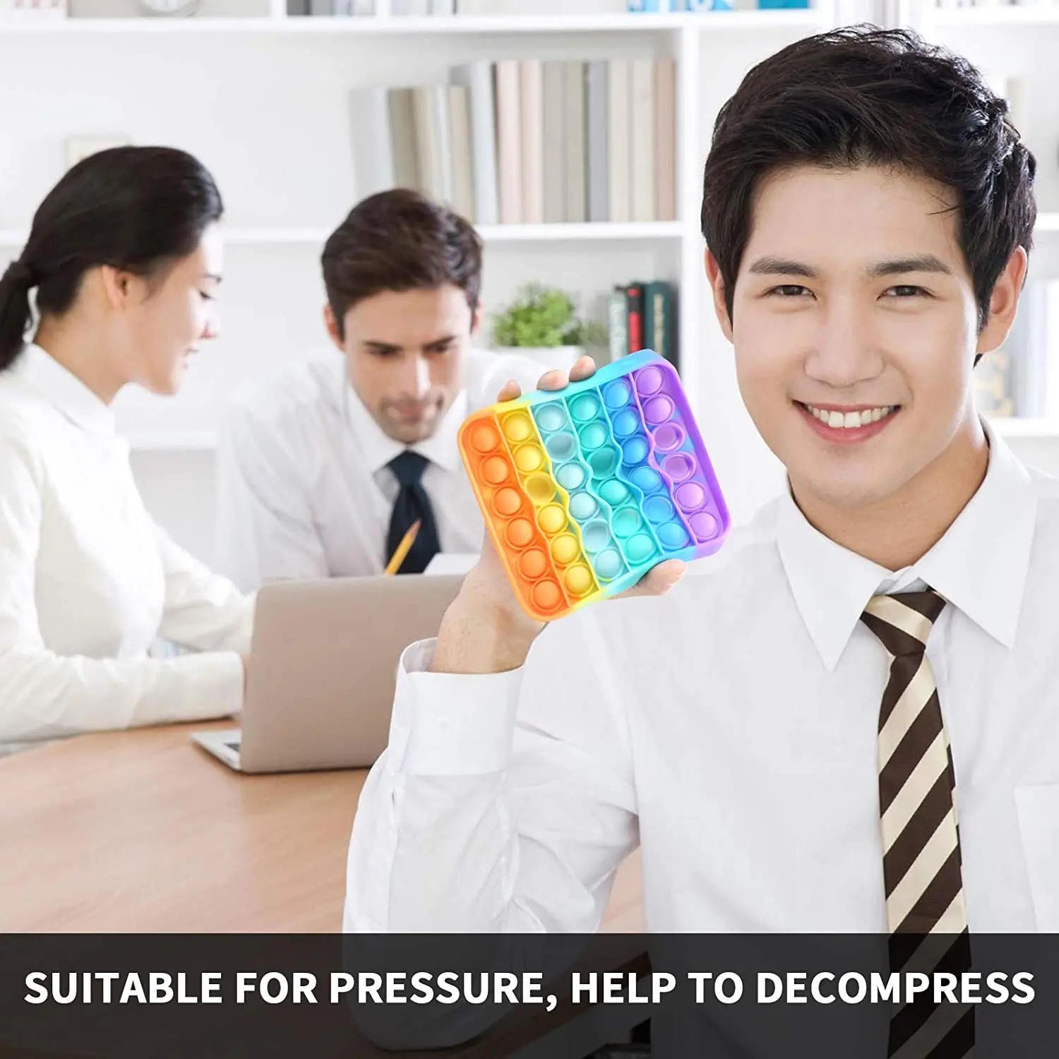 Изготовленный На Заказ пуш-ап поп-пузырь Непоседа сенсорные игрушки аутизма силиконовая игрушка для снятия стресса анти-Тревога Squeeze сенсорная детей