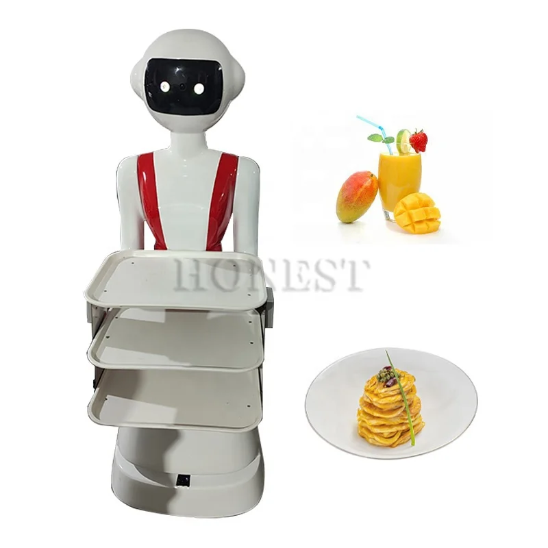 Factory Price Restaurant Waiter Robot / Service Robot Dish Delivery Restaurant Robot / Intelligent Human Robots for Sale