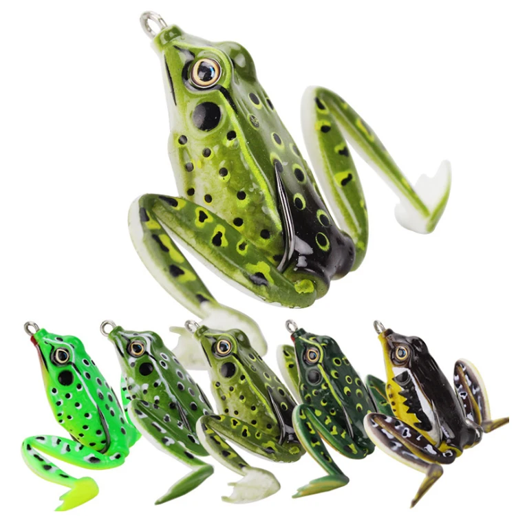 WEIHE Carp Fishing Lures Soft Frog