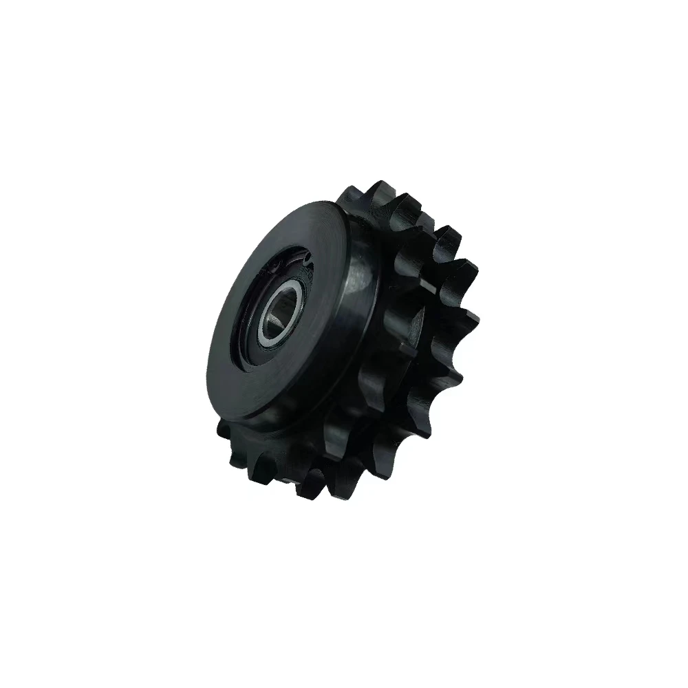 Industrial 06B 08B 10B 12B Double Row Roller Chain Idler Sprocket With Bearing