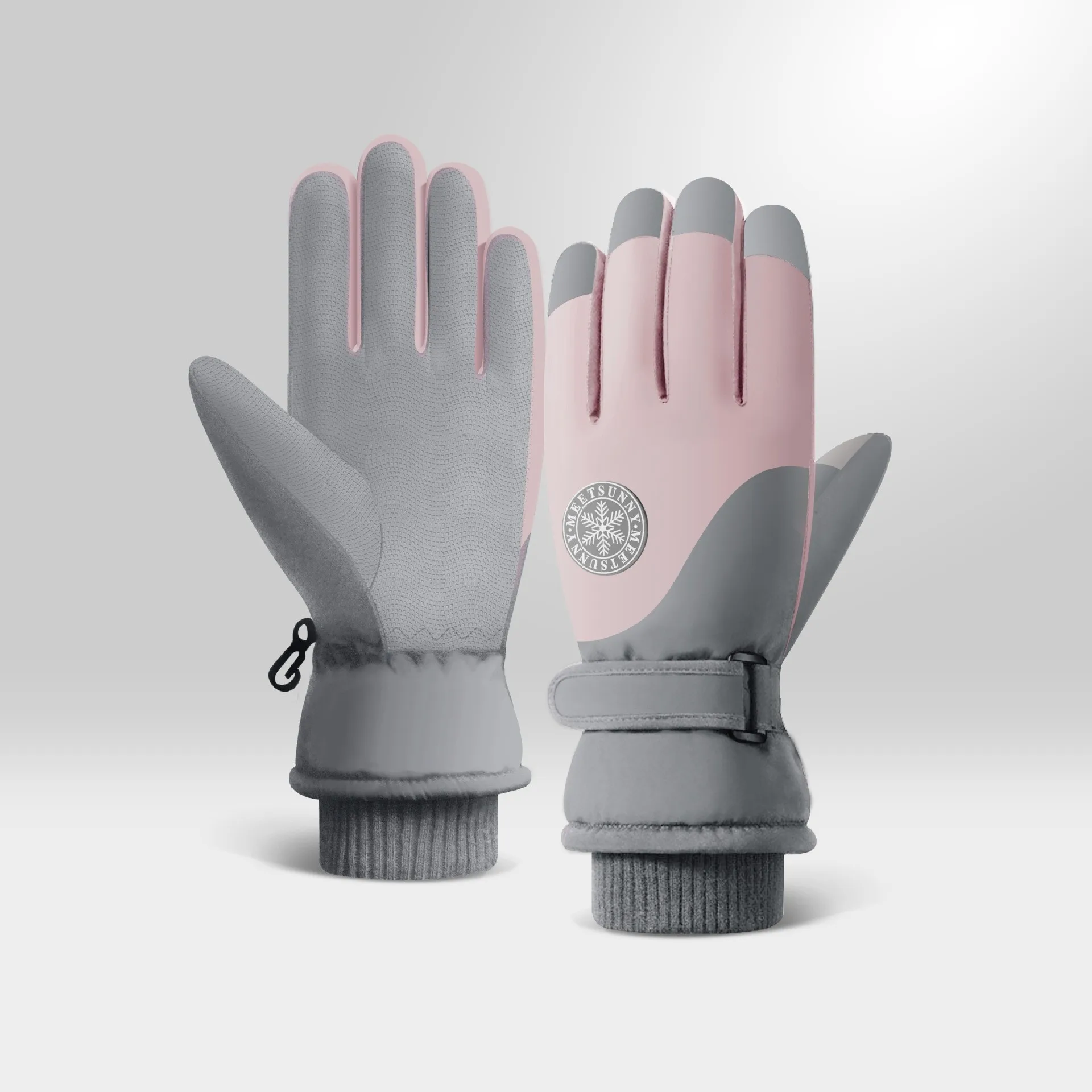 Colorful Custom Touch Screen Windproof Waterproof Snow Warm Winter Snowboard Gloves Ski for Women Man